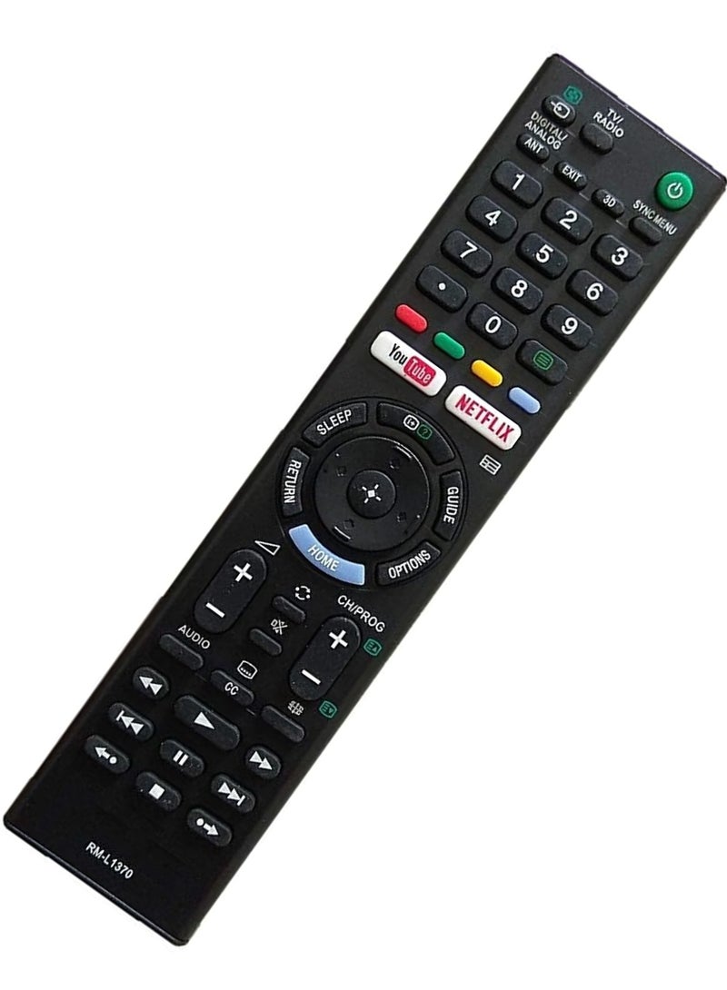 ELTRAZONE RM-L1370 Remote Control Compatible with LCD LED TV Sony YouTube Netflix with battery - Image 3