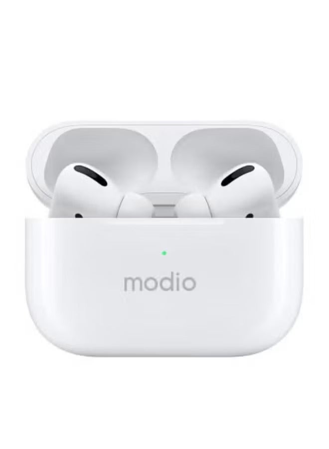 modio Modio ME8 OriginalTrue Wireless Stereo Earphones – Bluetooth 5.3 Earbuds with Deep Bass, Noise Isolation, Touch Controls & Auto Pairing | Lightweight In-Ear Design with Compact Charging Case | Long Battery Life | Compatible with Android, iPhone & Tablets | TWS Headset  - Image 5