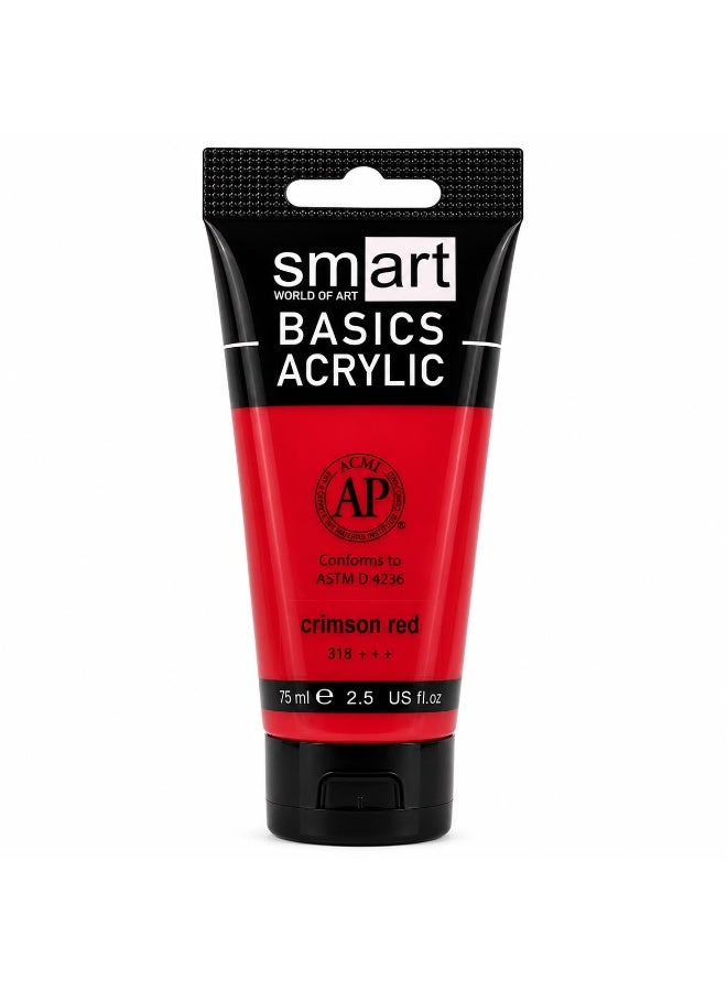 Smart Acrylic 75ml Tube - Crimson red 318+++ - Image 4