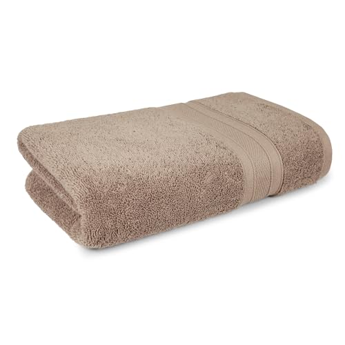 Trident Soft Comfort Air Rich 100% Cotton Towels for Bath, 500 GSM Large Size Bathroom Towels for Men/Women, 1 Piece Bath Towel (69cm x 137cm), Acorn - Image 1