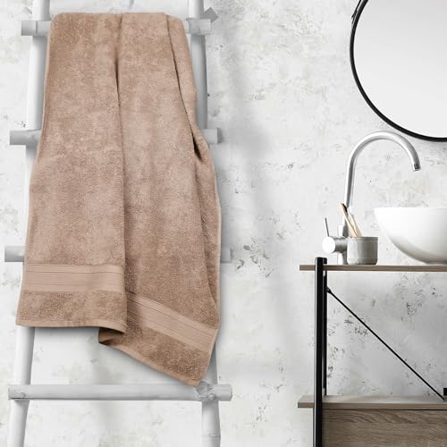 Trident Soft Comfort Air Rich 100% Cotton Towels for Bath, 500 GSM Large Size Bathroom Towels for Men/Women, 1 Piece Bath Towel (69cm x 137cm), Acorn - Image 2
