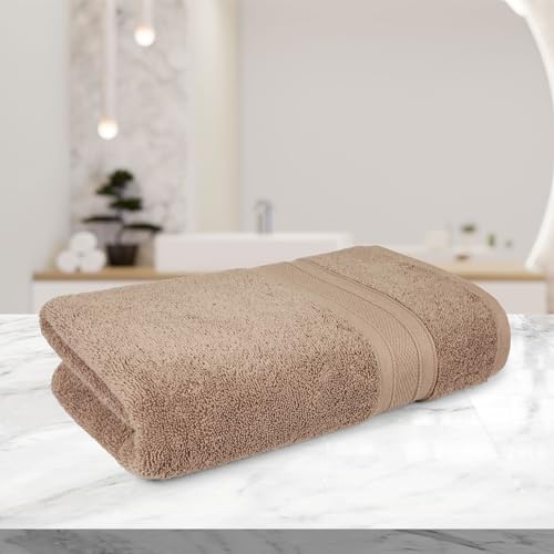Trident Soft Comfort Air Rich 100% Cotton Towels for Bath, 500 GSM Large Size Bathroom Towels for Men/Women, 1 Piece Bath Towel (69cm x 137cm), Acorn - Image 5