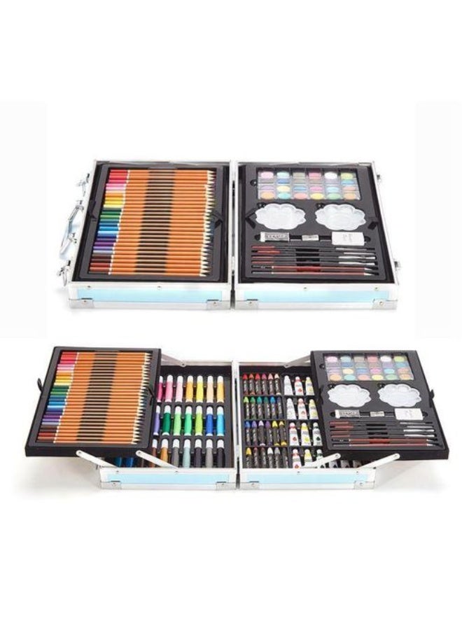 145 PCS Art Supplies Drawing Painting Art Set for Kids Girls Boys Teens, Aluminum Case Coloring Art Kit Drawing Art Supplies Case, Markers Crayon Colour Pencils for Artists Kids - Image 3