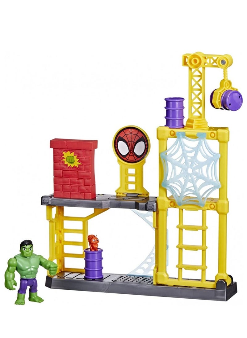 Hasbro Toys Marvel Spidey and His Amazing Friends Hulk's Smash Yard F3717 - Image 1