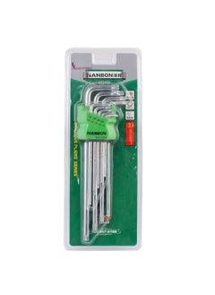 Malfah Enterprises Malfah Torx Hex Key 9 Pcs Extra Long Matt Chrome Vanadium Steel Wrench Sets Hanbon 651302  - Image 1