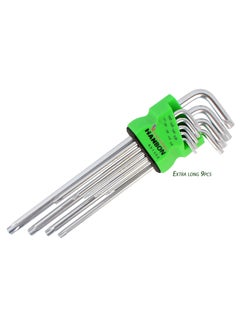 Malfah Enterprises Malfah Torx Hex Key 9 Pcs Extra Long Matt Chrome Vanadium Steel Wrench Sets Hanbon 651302  - Image 5