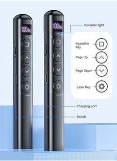 Wireless Presenter Remote with Digital Screen,USB Power Rechargeable Presentation Clicker for Keynote/PPT/Mac/PC/Laptop,Volume Control,Built-In Rechargeable Battery - pzsku/ZADCB197343BE64310E74Z/45/_/1732959974/e0215e58-641a-4a1e-a8b8-65c972a96c95