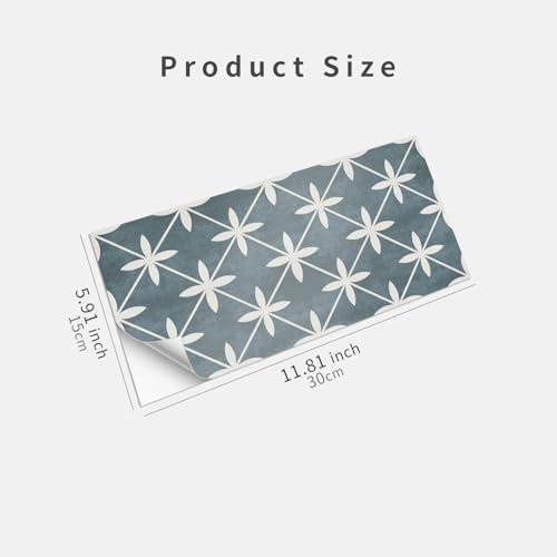 VIRANDA 15PCS PVC Self-Adhesive Tile Stickers Removable 5.91 x 11.81 inch Skin-Friendly Tile Decals Peel and Stick Backsplash Wallpaper Decoration for Kitchen Bedroom Bathroom - Image 3