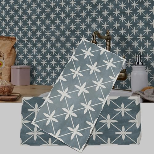 VIRANDA 15PCS PVC Self-Adhesive Tile Stickers Removable 5.91 x 11.81 inch Skin-Friendly Tile Decals Peel and Stick Backsplash Wallpaper Decoration for Kitchen Bedroom Bathroom - Image 1