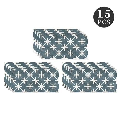 VIRANDA 15PCS PVC Self-Adhesive Tile Stickers Removable 5.91 x 11.81 inch Skin-Friendly Tile Decals Peel and Stick Backsplash Wallpaper Decoration for Kitchen Bedroom Bathroom - Image 5