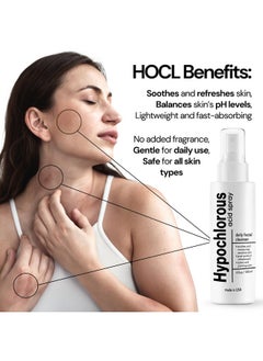BodyJ4You BodyJ4You Hypochlorous Acid Spray for Face Cleaner - HOCL Facial Toner Acne Sensitive Skin - HOCL Molecule Spray Topical Skin Redness Relief Breakouts - Piercing Aftercare Fine Mist - Pack of 2  - Image 4
