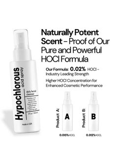 BodyJ4You BodyJ4You Hypochlorous Acid Spray for Face Cleaner - HOCL Facial Toner Acne Sensitive Skin - HOCL Molecule Spray Topical Skin Redness Relief Breakouts - Piercing Aftercare Fine Mist - Pack of 2  - Image 5
