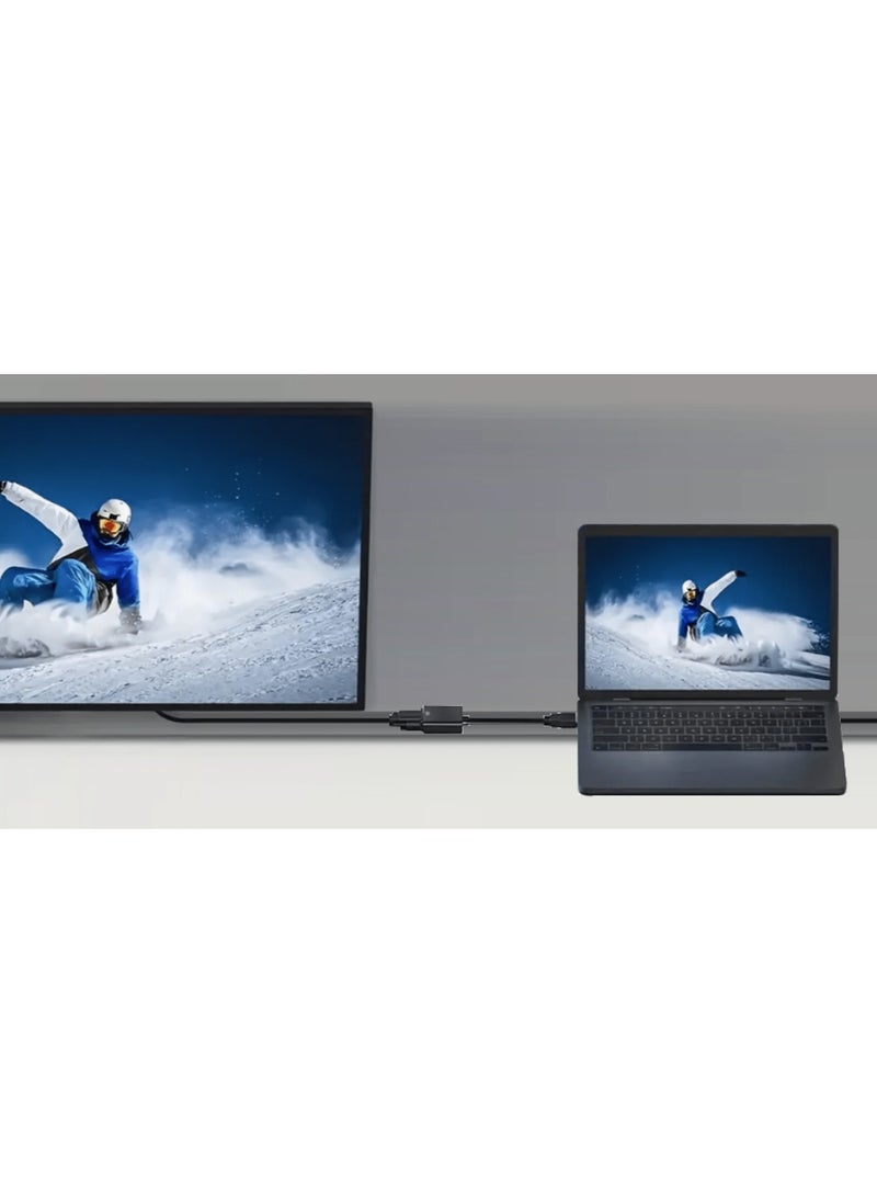 ماركة غير محددة محول كابل من اتش دي ام اي HDMI الى في جي ايه VGA اتجاه واحد طول 15 سم  - Image 4
