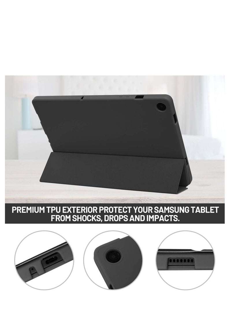 JAJEEK Case Compatible with Samsung Galaxy Tab A9 Plus / A9+ 11 Inch 2023, SM-X210/X216/X218 – Trifold Stand Protective Case with Pen Holder, Auto Sleep/Wake Function, Lightweight & Slim Design, Black Color for Full Protection - Image 5