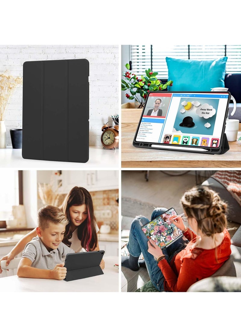 JAJEEK Case Compatible with Samsung Galaxy Tab A9 Plus / A9+ 11 Inch 2023, SM-X210/X216/X218 – Trifold Stand Protective Case with Pen Holder, Auto Sleep/Wake Function, Lightweight & Slim Design, Black Color for Full Protection - Image 4
