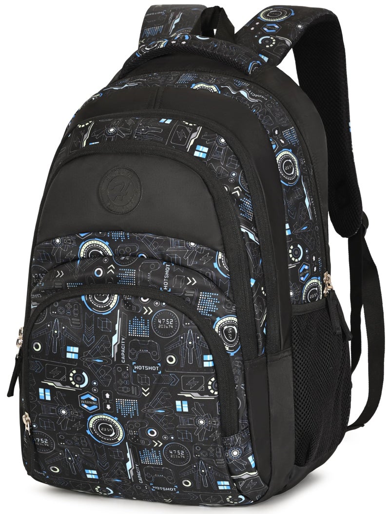 HOT SHOT Bag |School Bag|TUTION |College Backpack|Large Size|Water Resistant|19 INCH|for Boys & Girls|36 LITERS Backpack - Image 1