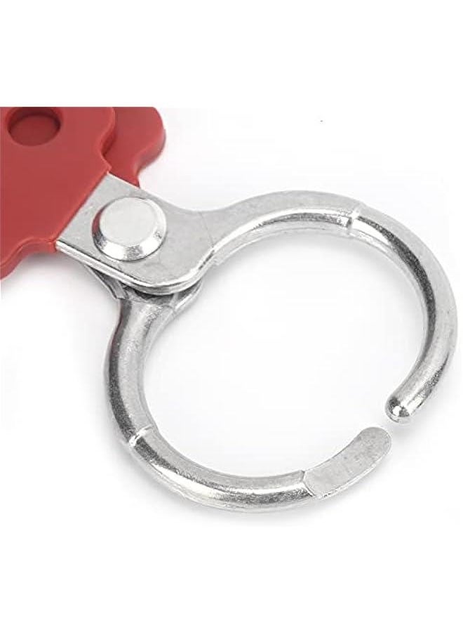 Generic - 1.5'' Jaw Steel Lockout Hasp, Lockout Tagout Hasp with Handle and Extended Jaw, Safety Insulation Padlock Hasp, Insulated Lock Hasp, with 6 Holes Interlock, 10Piece - Image 1