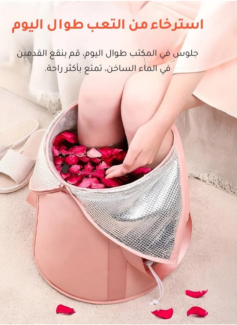 Generic - Collapsible foot spa bucket for deep knee-high soaking at home with heating and temperature control features - Image 1