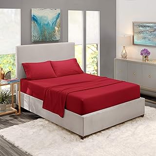 Nestl Bedding Nestl Bedding Nestl Luxury Queen Sheet Set - 4 Piece Extra Soft 1800 Microfiber-Deep Pocket Bed Sheets with Fitted  - Image 1