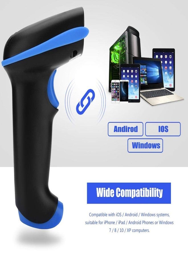 Bewinner Bar Code Scanner, -5100 Barcode Reader with 2.4G USB Cable, Compatible with/Android/Systems - Dual Connection Modes Design,32-bit ARM - Image 4