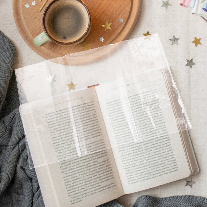 📦 غطاء كتاب شفاف بمقاس لحماية من الانسكابات والخدوش يعزز عمر الكتاب - Image 4