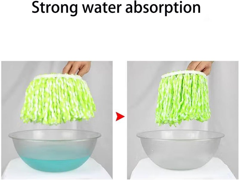 Rinakou 6 Pack Spin Mop Refill Pads Compatible with SIMPLI-Magic 79349 79117 979193 79229 Spin Mop Cleaning System, Part No.79161 - Image 4