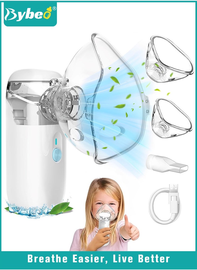 Bybeo - Household Nebulizer,Handheld Atomizer,Mini Vaporizers with 3 Modes,Portable Steam Inhaler,for Adults and Children - Image 1