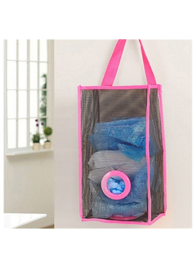 Kitchen Wall Hanging Mesh Garbage Bag Storage Organizer - Image 4