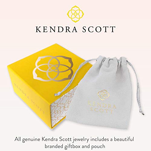 Kendra Scott Elisa Pendant Necklace for Women, Fashion Jewelry, Rhodium-Plated, Black Drusy - Image 4