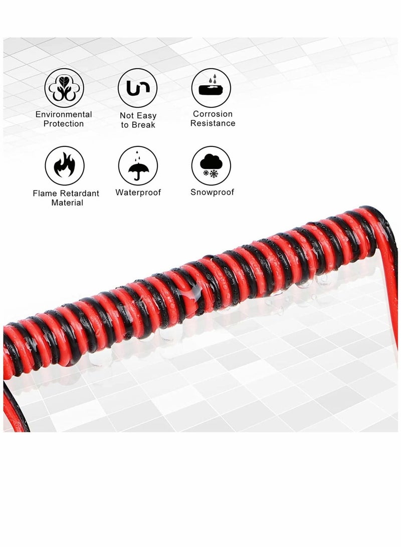 Captaintech Wire Connector Led Extension Cable Wire Cord T type Peeling Free Terminal Block for 22 Gauge AWG Wire 65.6ft 12 Pcs 3 Way Wire Connector T Tap 2 Pin Small Wire Connectors No Wire Stripping - Image 4