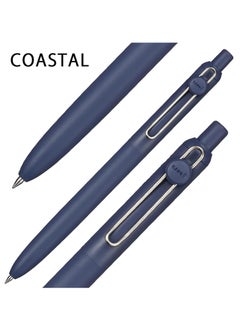 Uniball 3-Piece Zento Retractable Rollerball Pen 0.7mm Tip Blue Ink Coastal Barrel  - Image 2