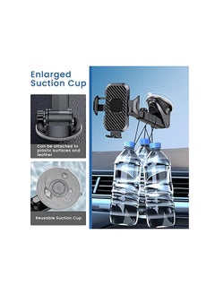 neotimely Phone Holder Mobile Phone Mount for Car Dashboard Windscreen Vent Universal Handsfree Stand Cradle One click Release and 360° Rotation for Smartphones  - Image 4