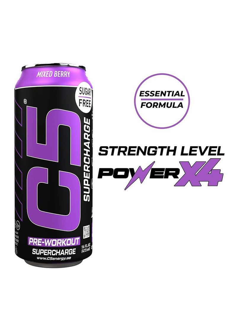 C5 Energy - C5 Supercharge 473ml Mixed Berry Pack of 12 - Image 1