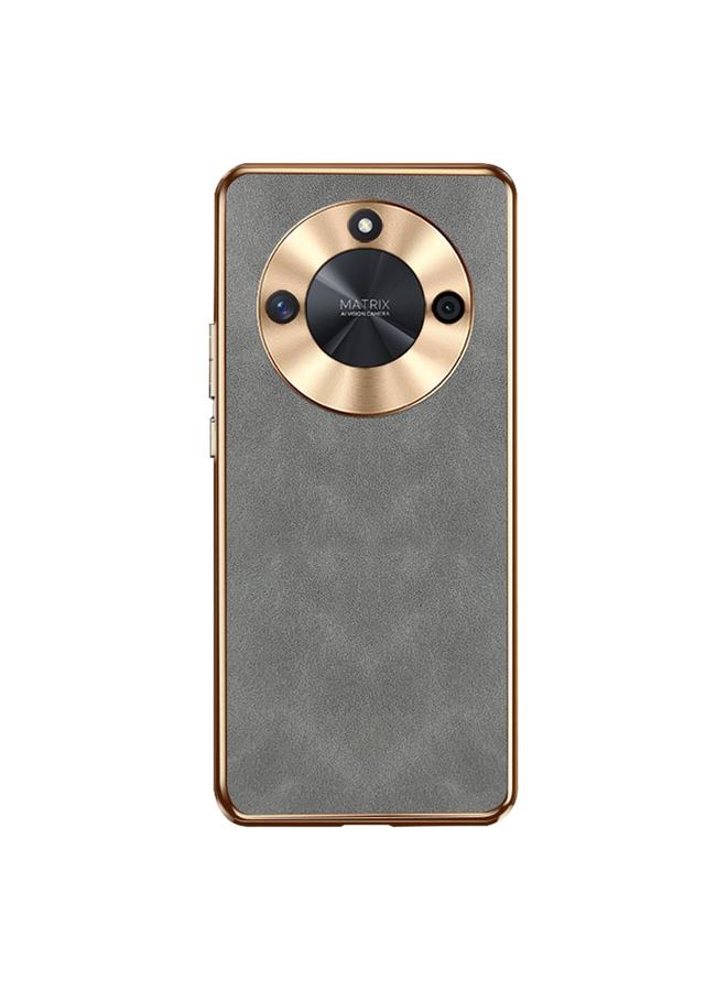 S-TOP Case For Honor X50 Electroplating Lambskin Leather Phone Case - Image 1