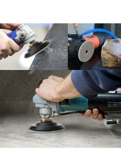 KASTWAVE 4 Inch Diamond Polishing Pads with 5/8’’-11 Backer Pad - 13 Packs   Wet/Dry Polish Pad Kit for Drill Grinder Polisher - 50-8000 Grit Pads for Granite Marble Concrete Stone Countertop Quartz Polishing  - Image 4