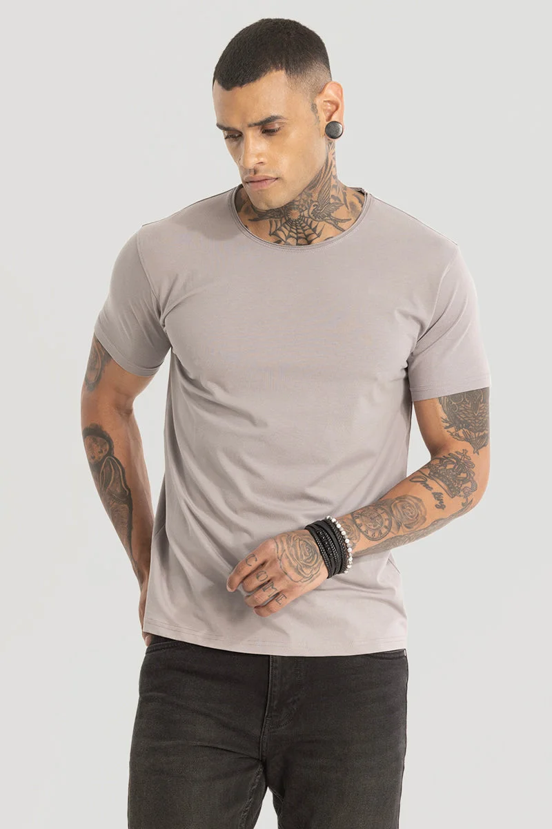SNITCH Raw Edge Grey T-Shirt