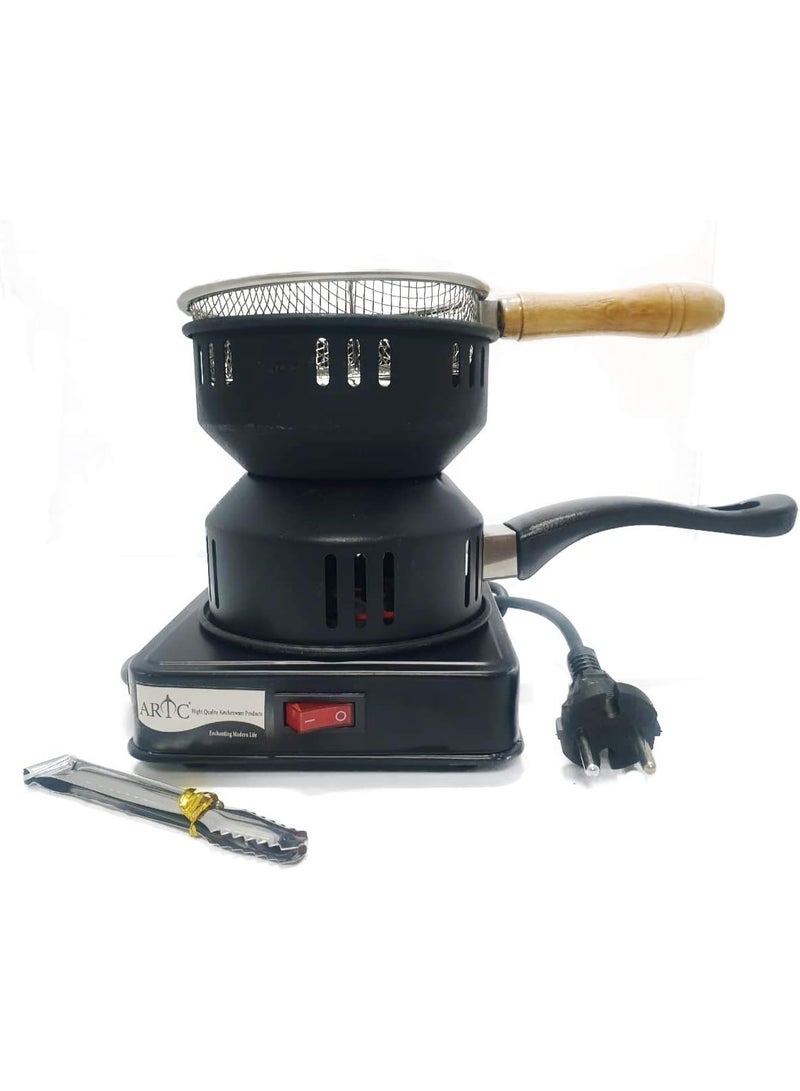ARTC 600W Electric Charcoal Starter & Hot Plate | Heavy-Duty Metal Design for Hookah, BBQ, Shisha | Fast Heating Coil Burner | Energy-Efficient Compact Electric Stove - Image 2
