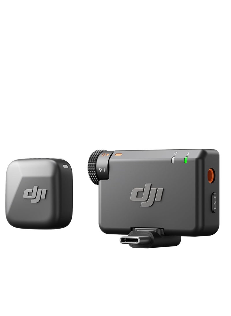 Dji World - DJI Mic Mini (1TX 1RX) ، خفيف الوزن ، صوت غني بالتفاصيل ، إلغاء الضوضاء ، تحديد تلقائي ، ميكروفون لاسلكي للكاميرا / iPhone15-16 / Android ، مدونة فيديو ، 400 متر - Image 1