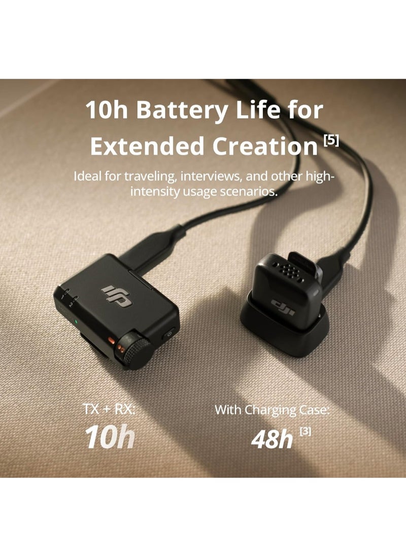 Dji World - DJI Mic Mini (1TX 1RX) ، خفيف الوزن ، صوت غني بالتفاصيل ، إلغاء الضوضاء ، تحديد تلقائي ، ميكروفون لاسلكي للكاميرا / iPhone15-16 / Android ، مدونة فيديو ، 400 متر - Image 1