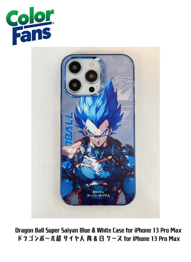 Color Fans - Dragon Ball Super Saiyan Blue & White Case for iPhone 13 Pro Max - Image 1