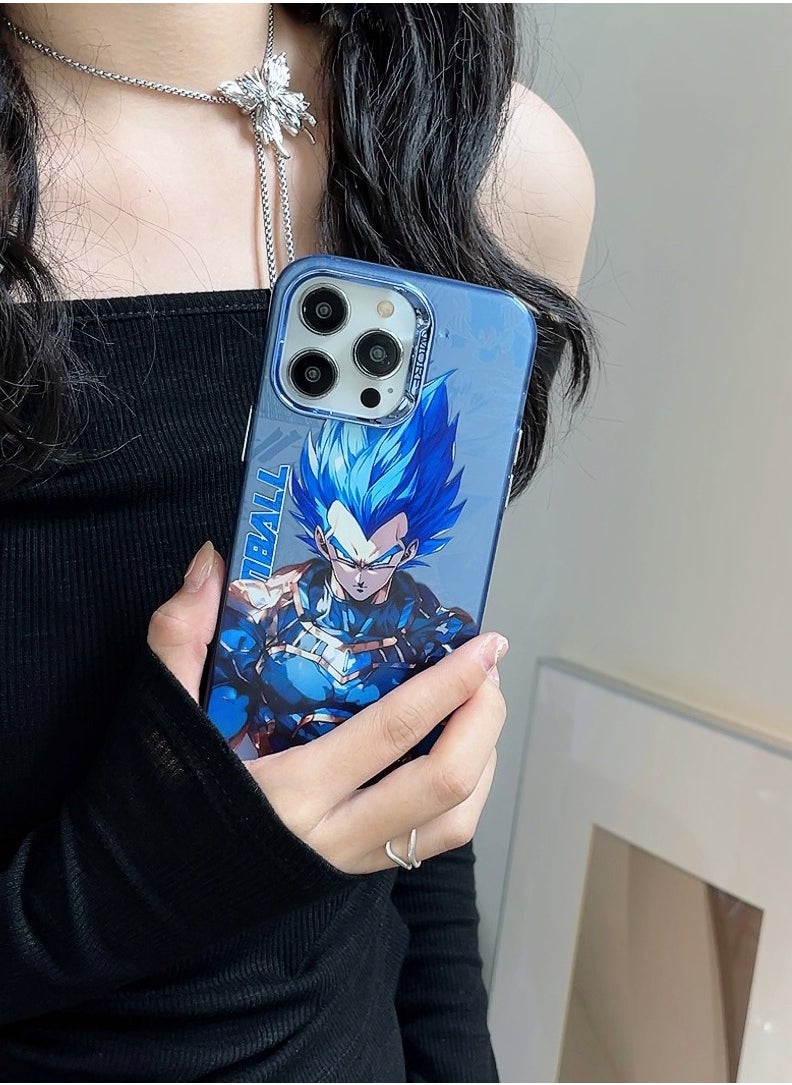Color Fans - Dragon Ball Super Saiyan Blue & White Case for iPhone 13 Pro Max - Image 1