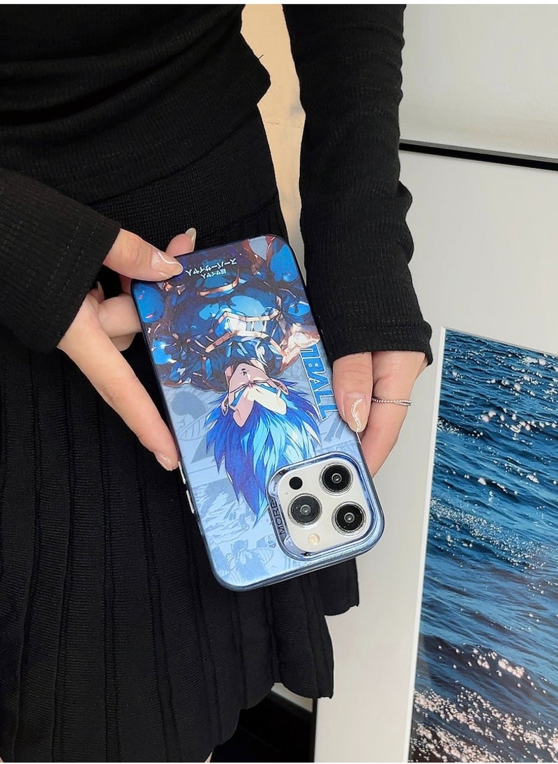 Color Fans - Dragon Ball Super Saiyan Blue & White Case for iPhone 13 Pro Max - Image 1