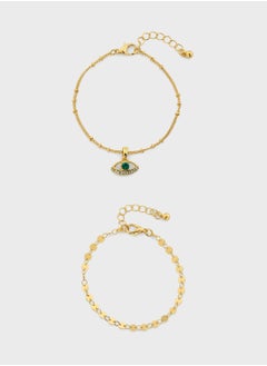 ELLA 2 Pack Mix Evil Eye Bracelet  - Image 1