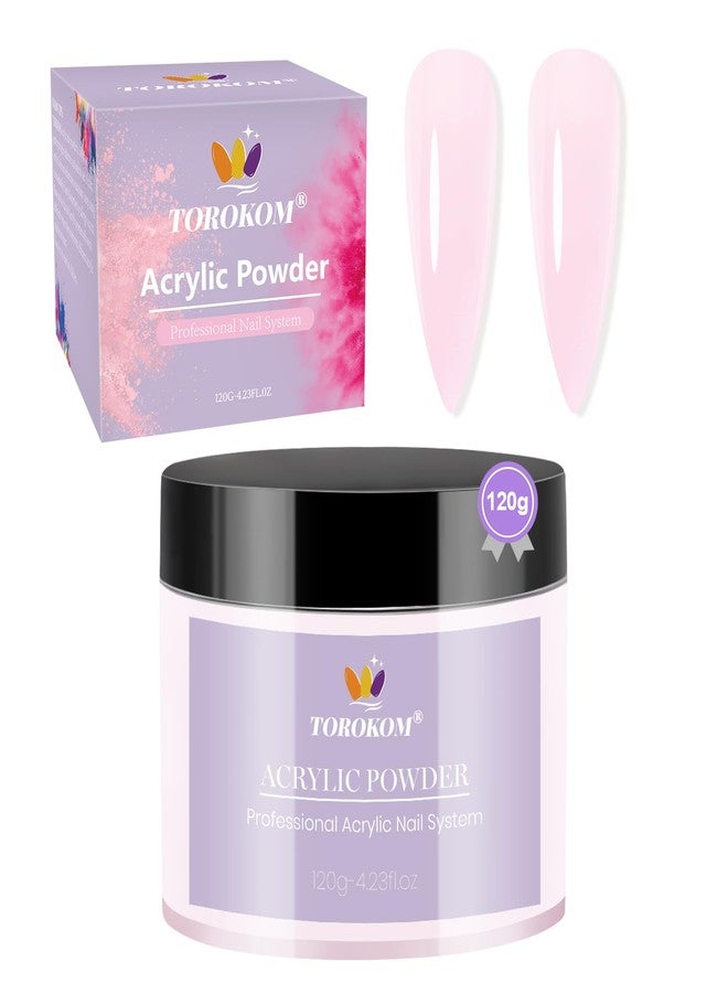 TOROKOM Pink Acrylic Powder, Acrylic Nail Powder Large Capacity Acrylic Dip Powder for Nails Self-Leveling Acrylic Extension Powders, 3D Nail Carving, Long-Lasting, No Nails Lamp Required, 120g/4.23oz - Image 1