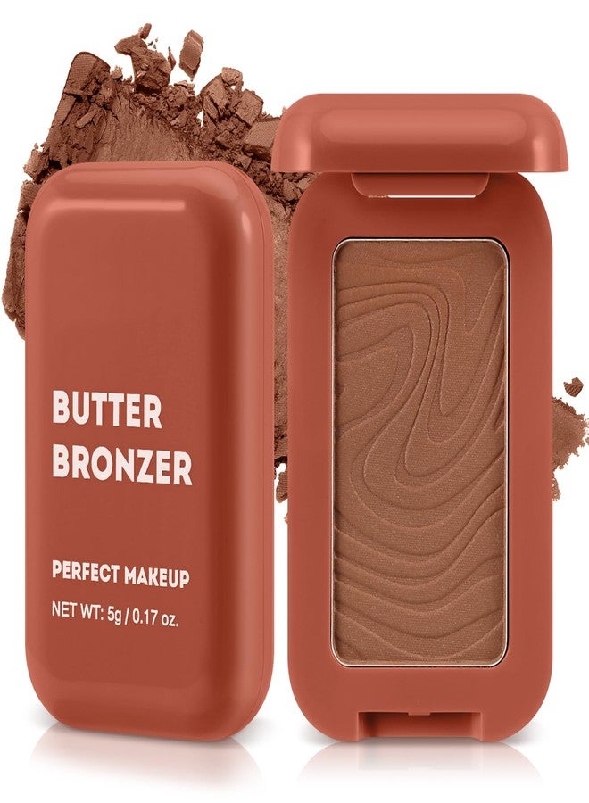 Boobeen Soft Matte Bronzer, Contour Palette for Face, Bronzing Blush Powder for Contouring, Long-lasting Buildable Bronzed Shimmer - Image 1