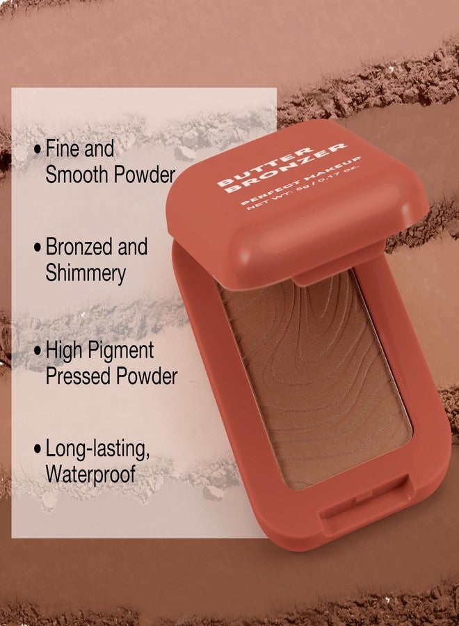 Boobeen Soft Matte Bronzer, Contour Palette for Face, Bronzing Blush Powder for Contouring, Long-lasting Buildable Bronzed Shimmer - Image 2