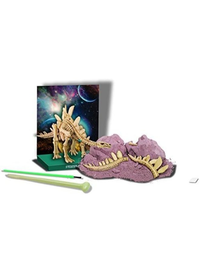 4M Dig a Dinosaur Skeleton – Stegosaurus Excavation Kit with Digging Tools, Brush, and Instructions – Fun Educational STEM Archaeology and Paleontology Activity for Kids Ages 8 and Up | 00-03229 - Image 3