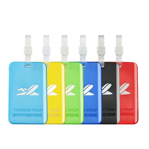 Aphlos Bright Colorful Luggage Tags, Soft Assorted Suitcase Luggage Bag Tags by Aphlos (7 Colors) - Image 3