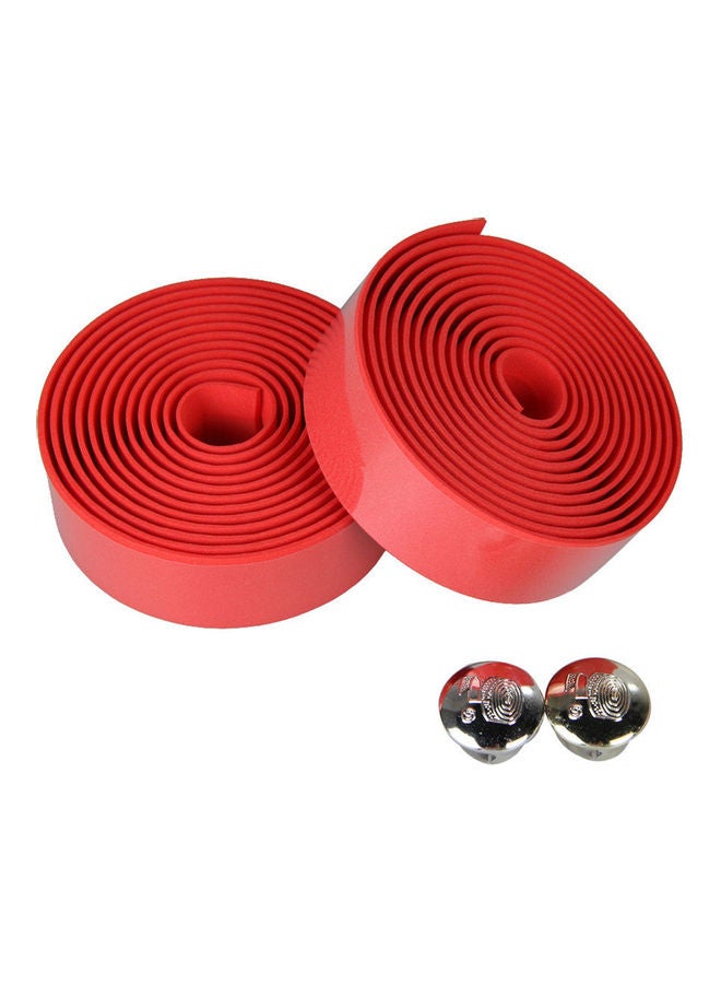 Generic 2-Pices Cycling Road Bike Bicycle Handlebar Grip Wrap Anti Slip Tape With Plug 20x10x20cm - Image 3