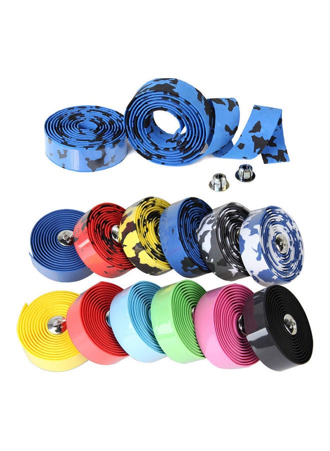 Generic 2-Pices Cycling Road Bike Bicycle Handlebar Grip Wrap Anti Slip Tape With Plug 20x10x20cm - Image 2